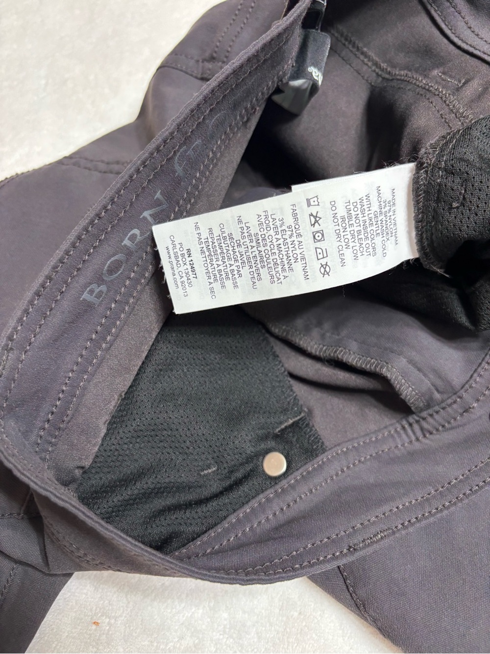Prana Men's Slim Grey hiking pants 32 in inseam - Picture 3 of 6